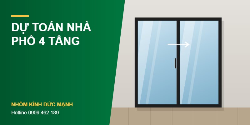 Làm cửa nhôm kính cho nhà phố 4 tầng hết khoảng bao nhiêu tiền?